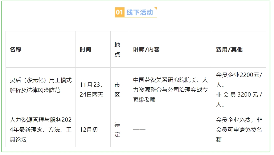 青人资协11月活动预告(图1)